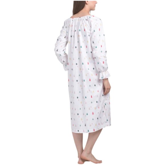 PETITE PLUME Cotton Merry Trees Delphine Nightgown - Picture 2 of 4